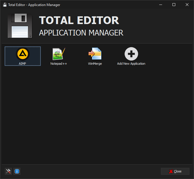Total Editor - Application Manager